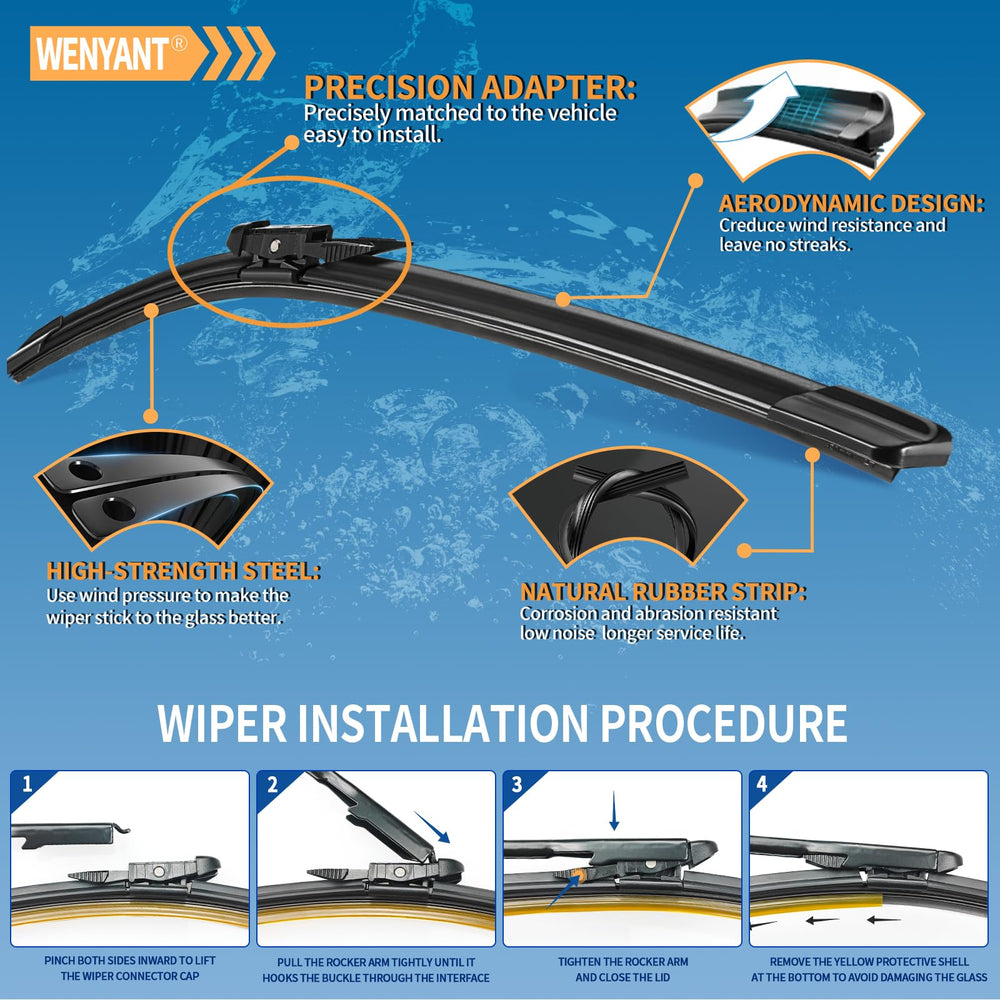 Wenyant two blades in pack for complete front replacement