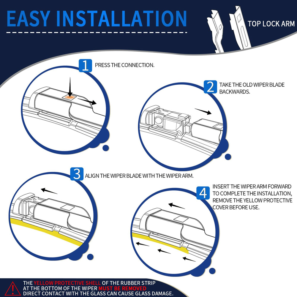 Easy installation guide helps achieve fast universal fit