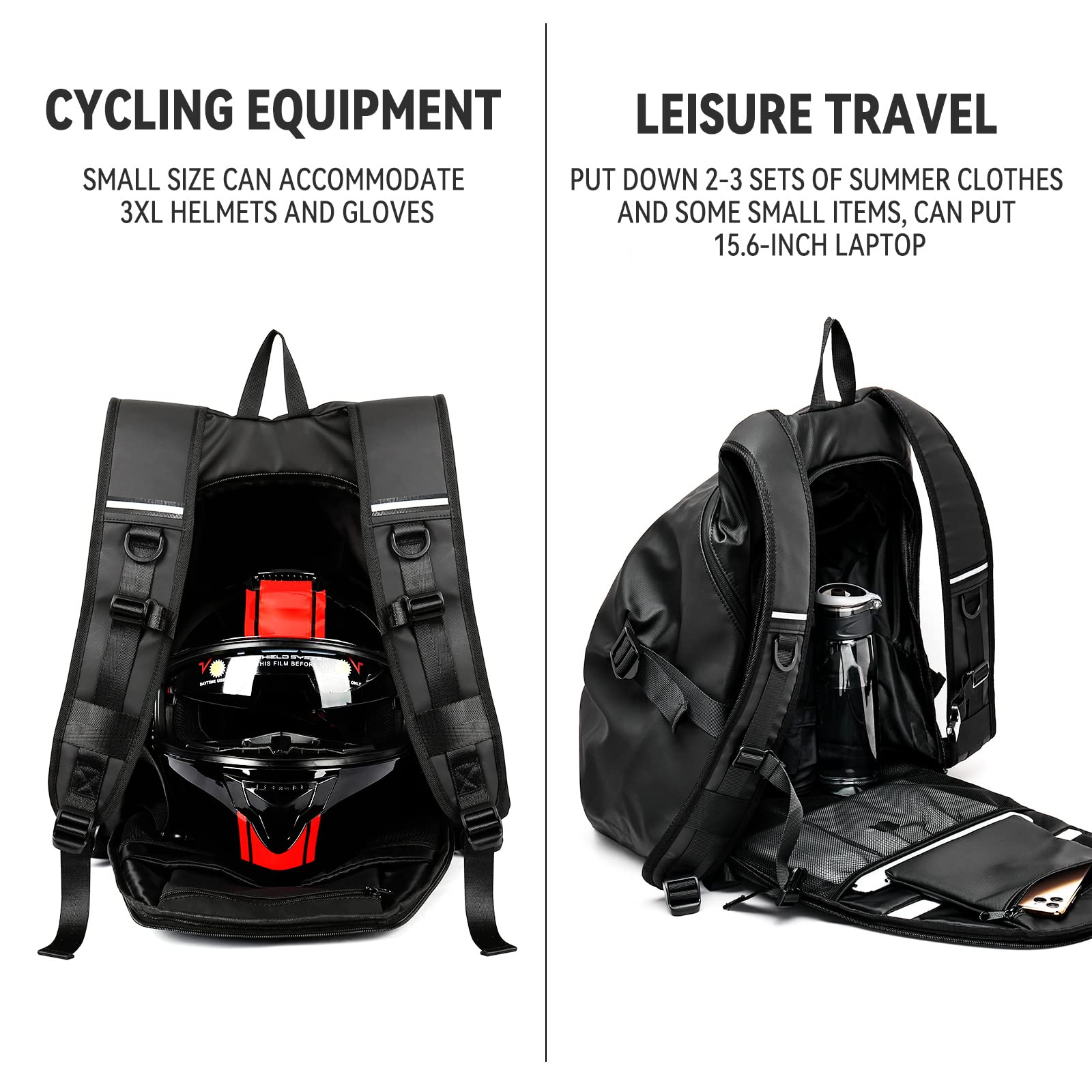 WEPLAN padded-back-panel offers comfortable wear on long trips.