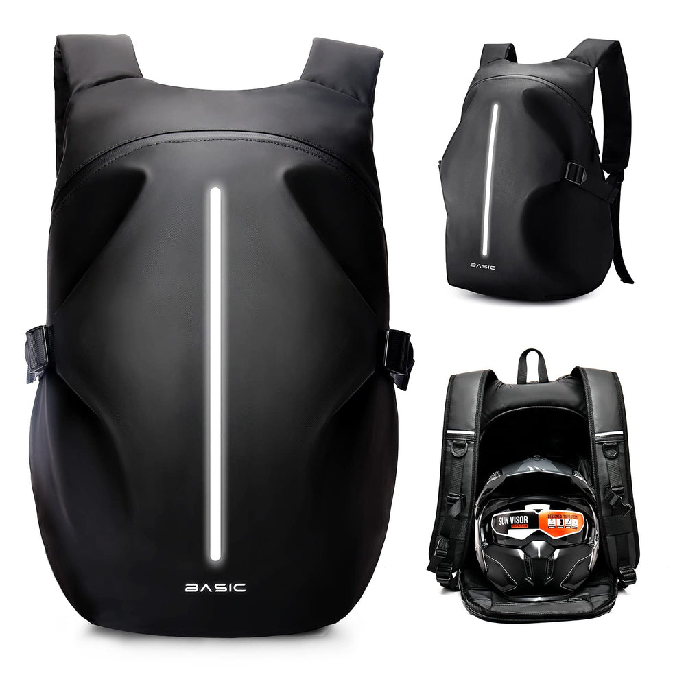 WEPLAN backpack reflective-strip boosts night visibility for safer rides.