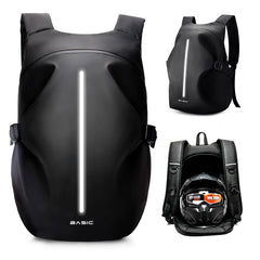 WEPLAN backpack reflective-strip boosts night visibility for safer rides.