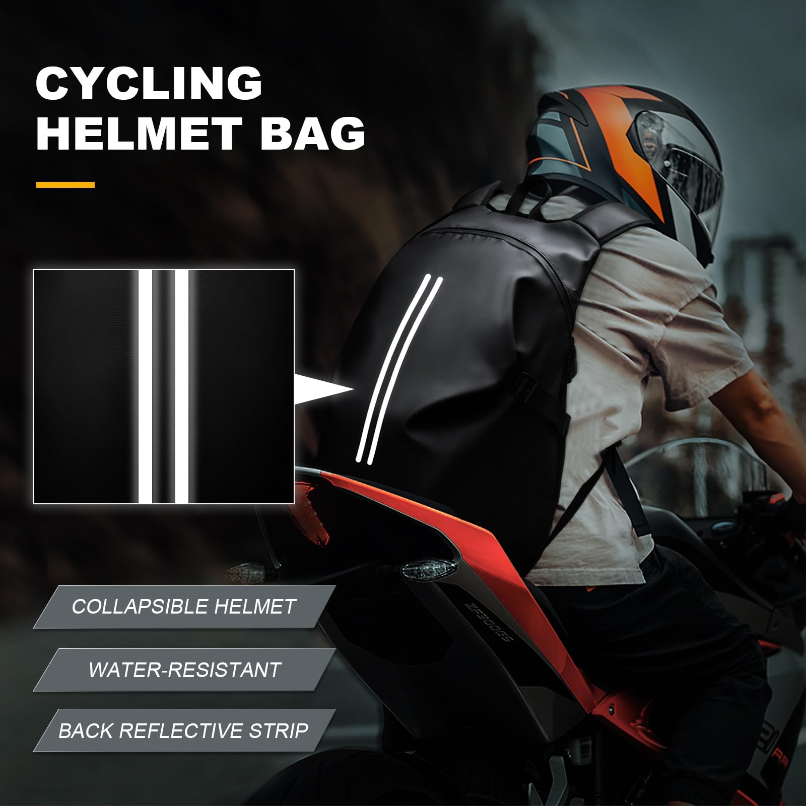 WEPLAN helmet backpack laptop-ready main compartment for work gear
