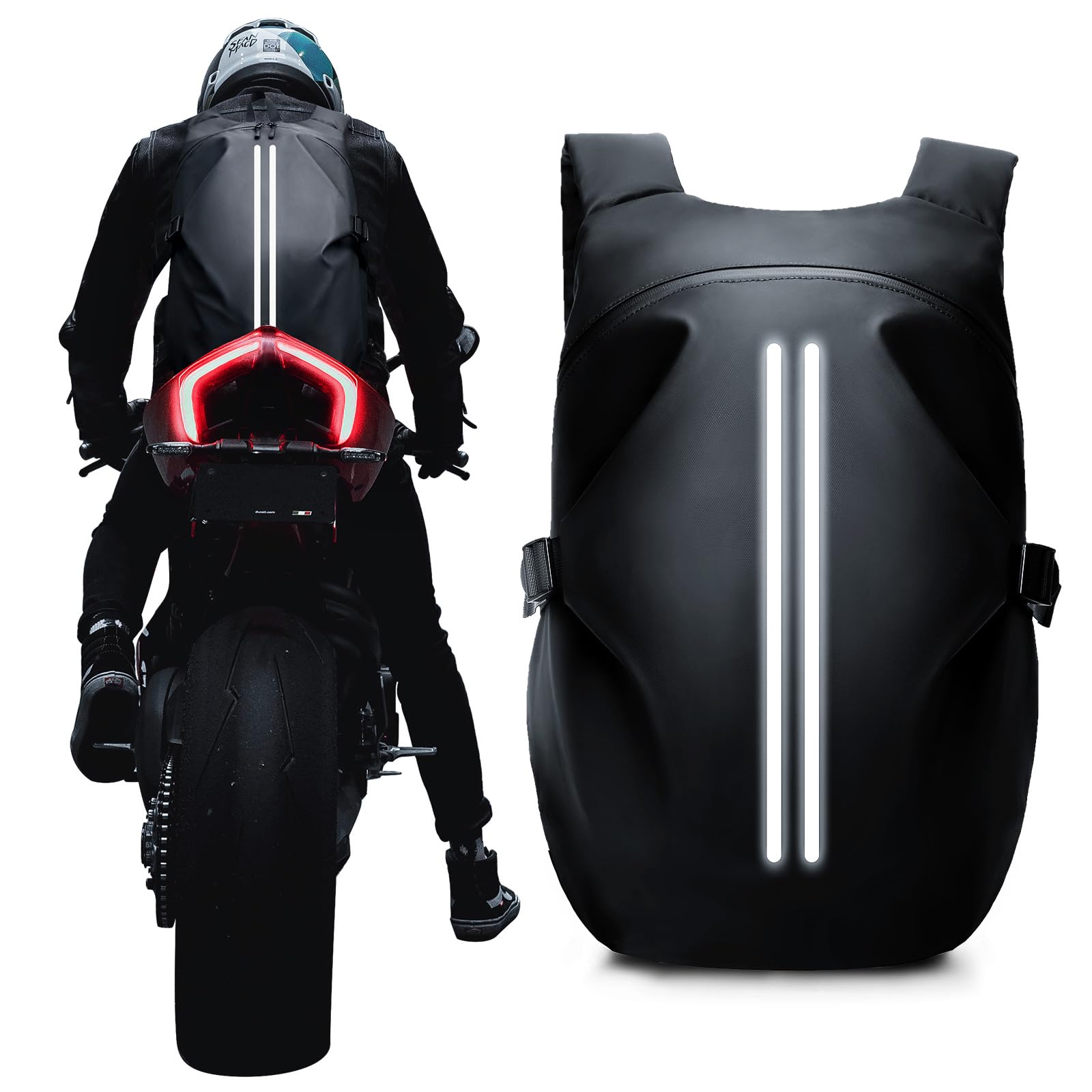 WEPLAN motorcycle helmet backpack waterproof construction protecting gear in light rain
