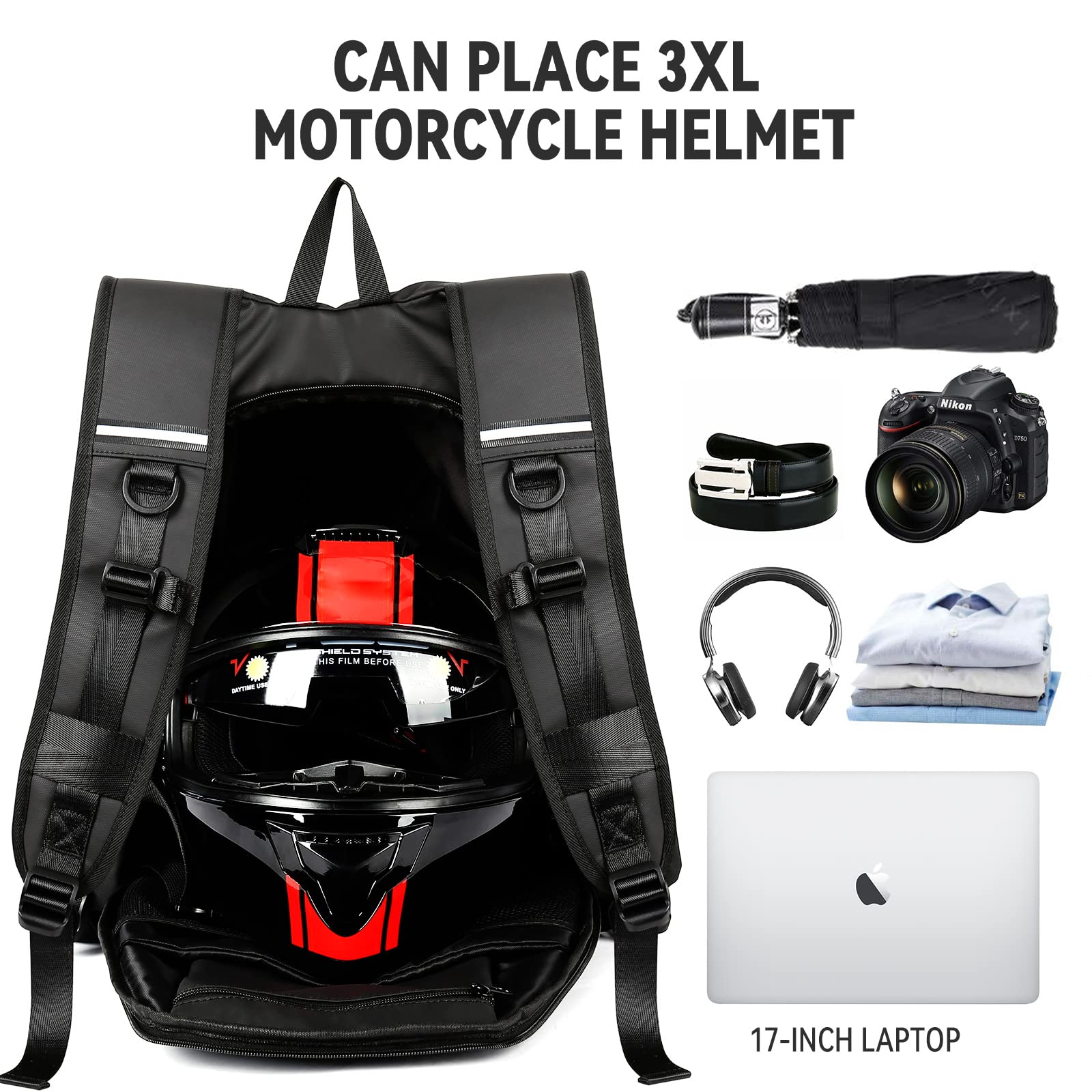 WEPLAN waterproof nylon backpack keeps gear dry during light rain.