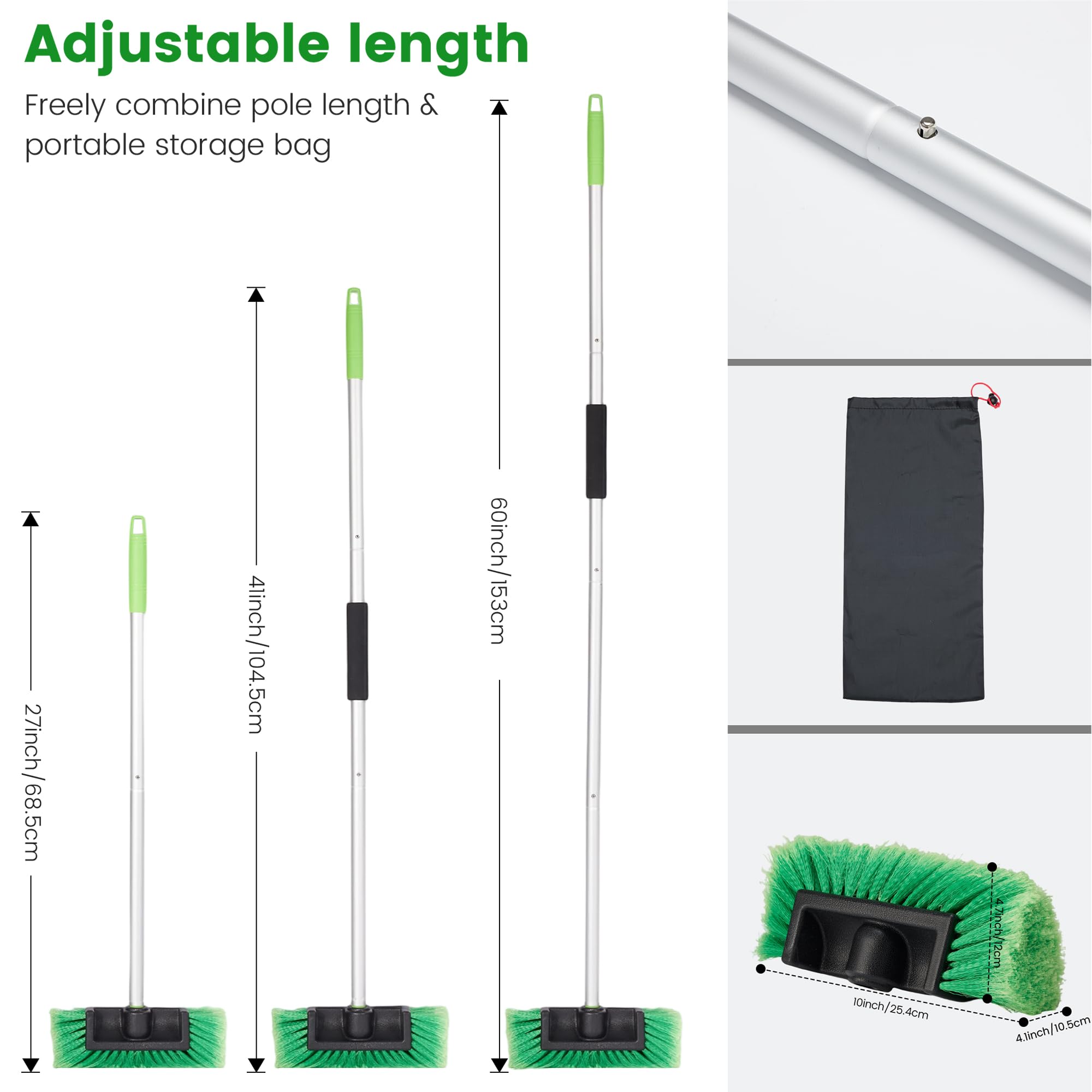 wesbrite soft bristle cleaning brush cleans without scratching paint.