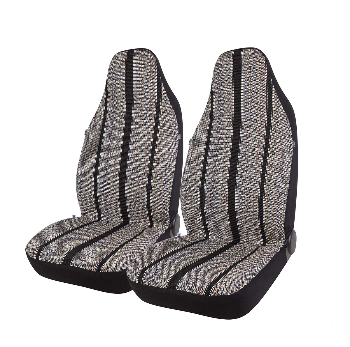 West Coast Auto Baja blanket bucket-seat cover front view showing protection and style.
