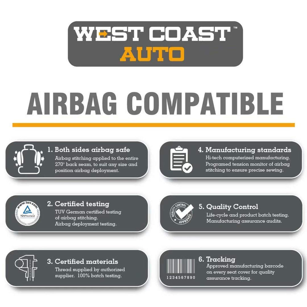 West Coast Auto Baja blanket bucket seat cover interior view in car setting