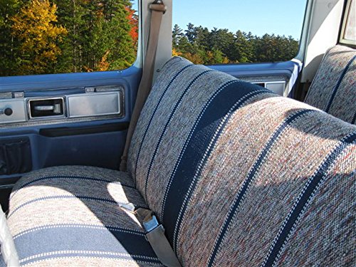 West Coast Auto Baja bench cover blue side pocket detail for added storage