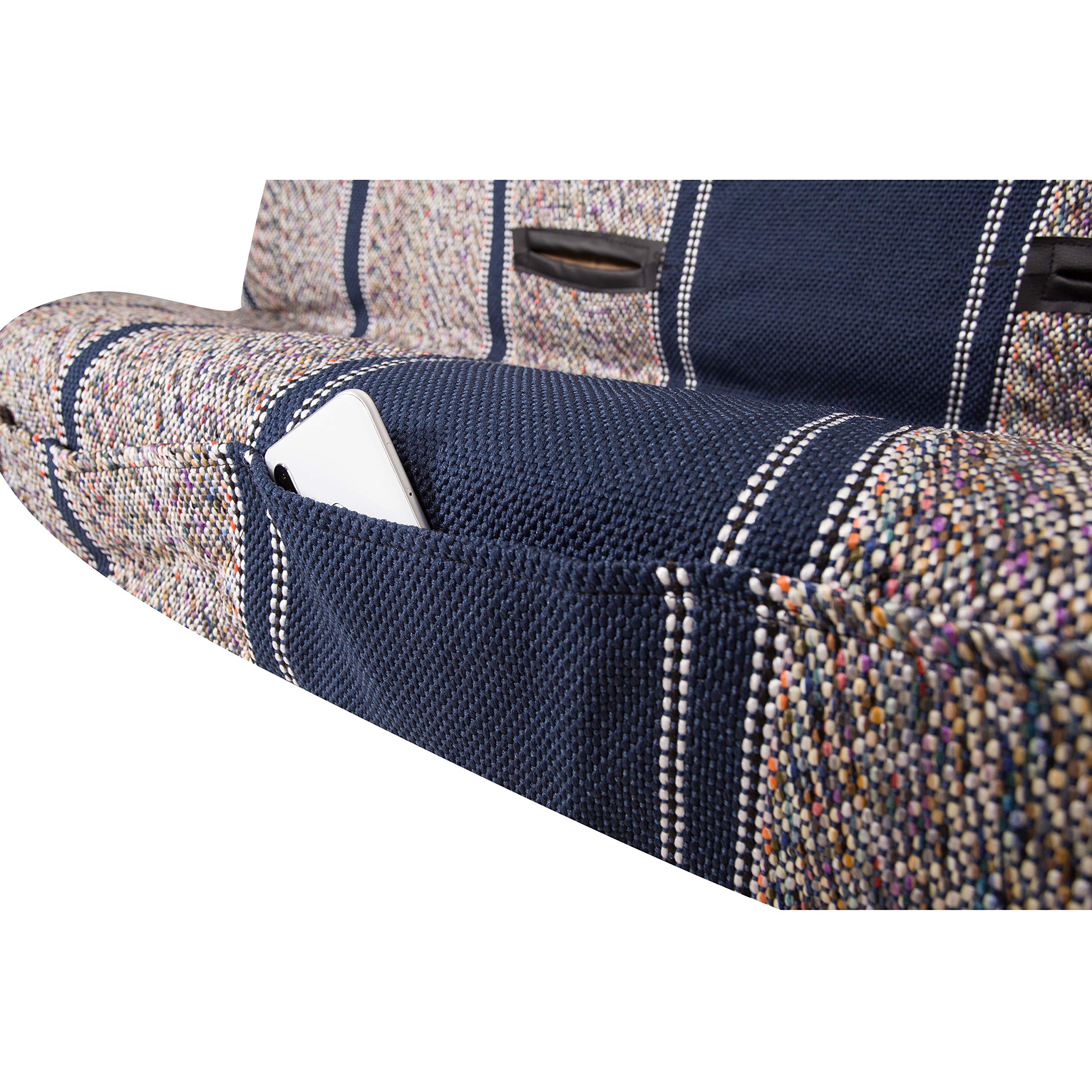 West Coast Auto Baja blue woven fabric close-up showing heavy-duty weave