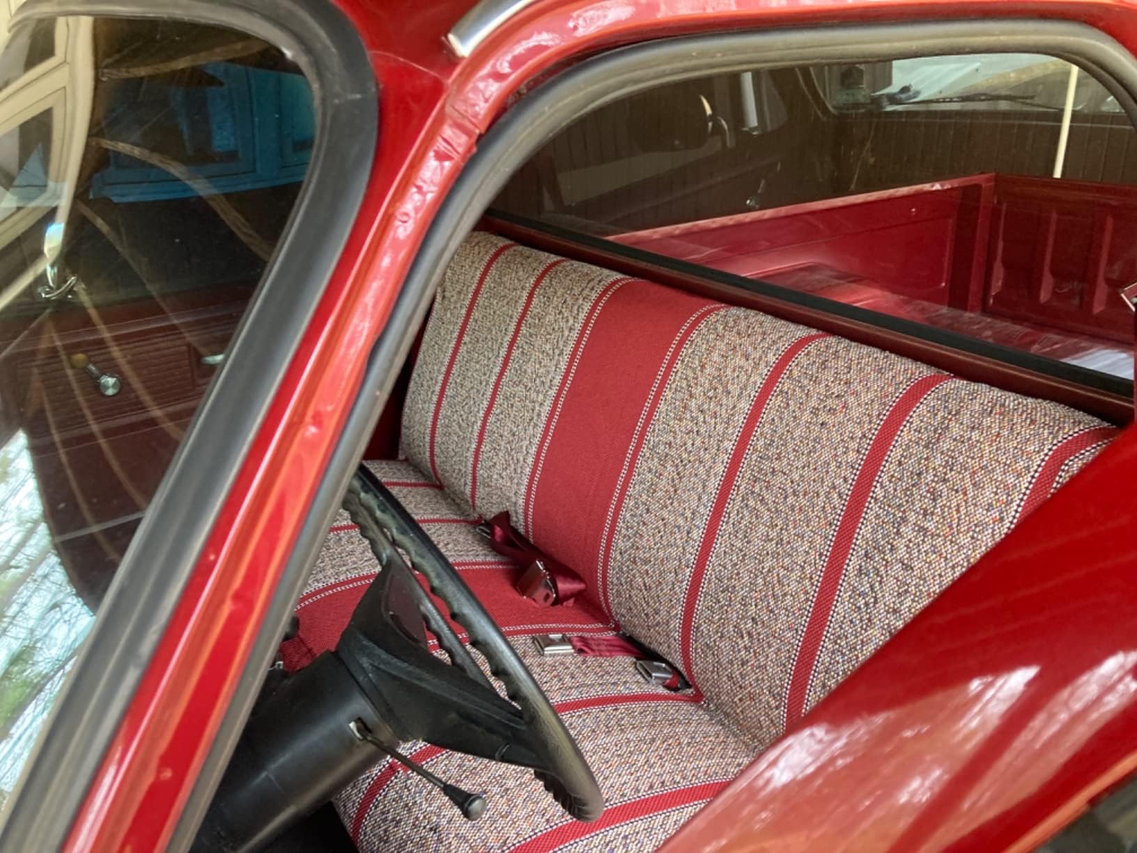 West Coast Auto Baja saddle blanket bench cover on driver side for durability