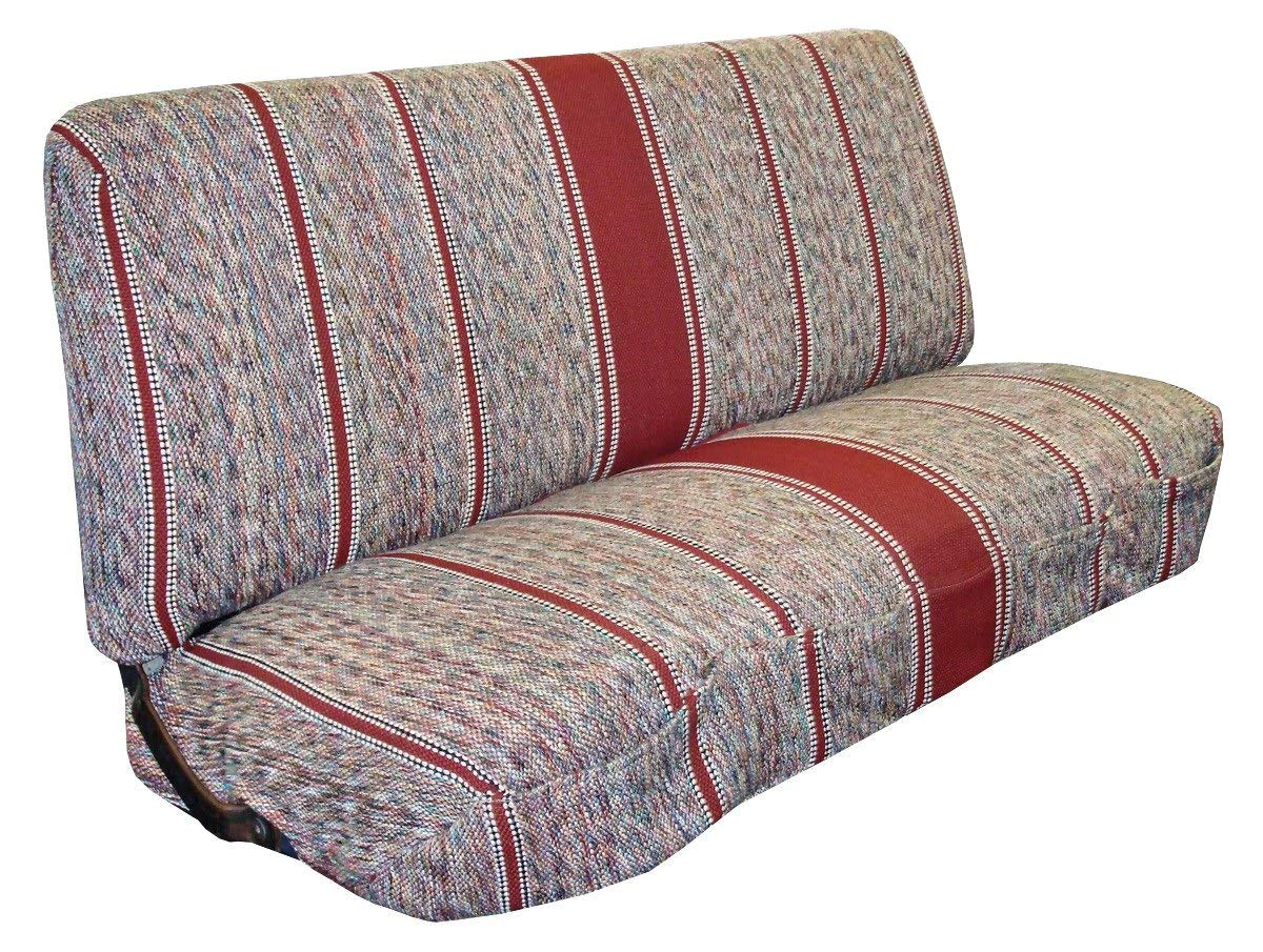 West Coast Auto Baja saddle blanket bench cover in red protects from spills
