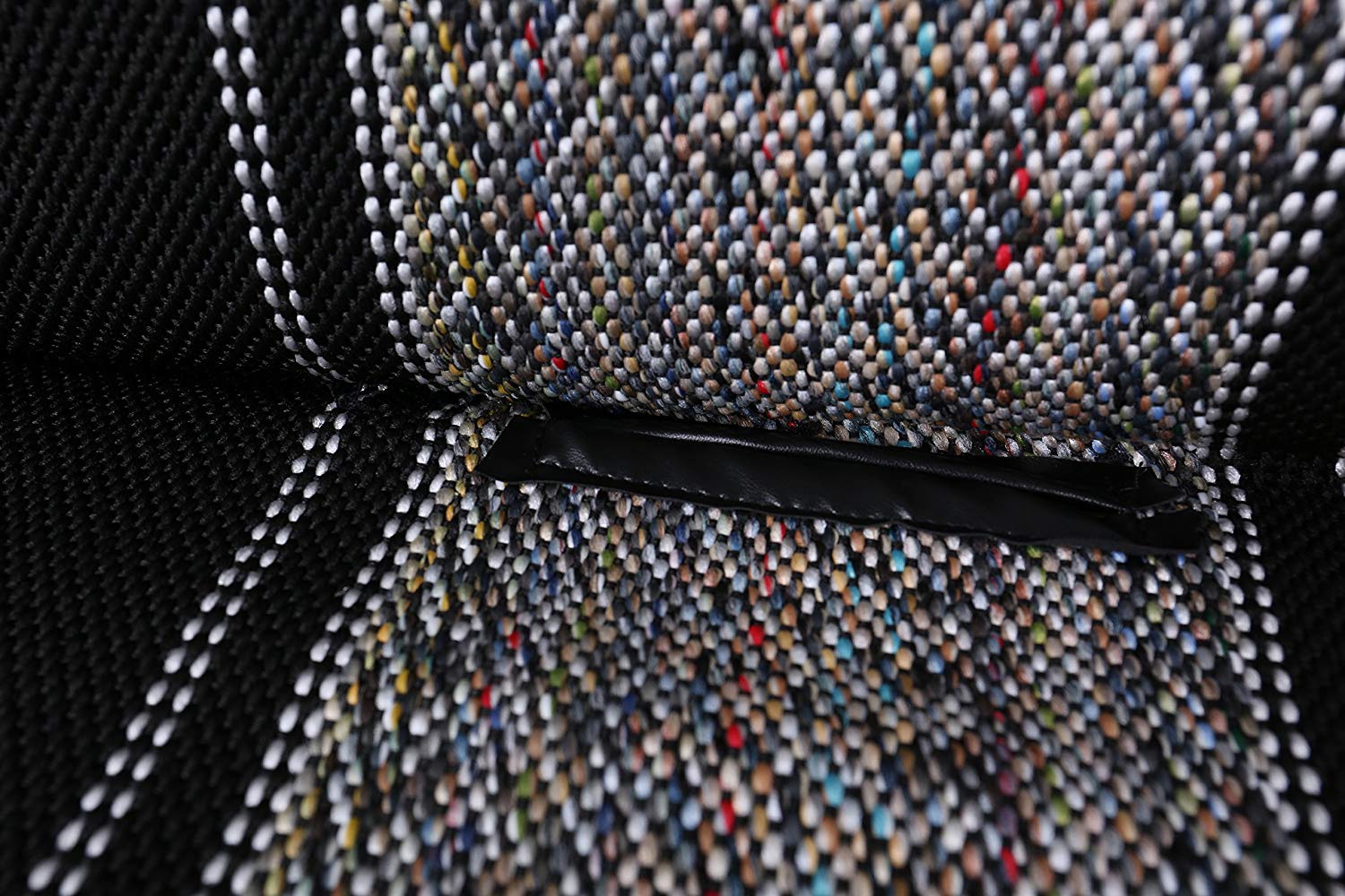 West Coast Auto easy installation with Velcro straps on a black bench
