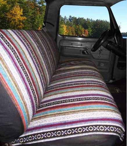 West Coast Auto full-size bench seat cover on a pickup for all-weather protection.