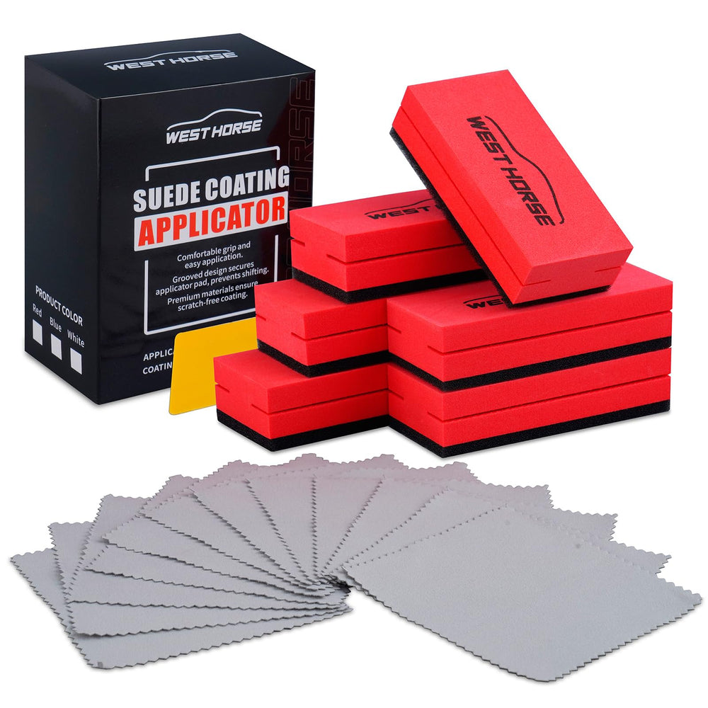 WEST HORSE ceramic coating applicator block for smooth, even coating application.