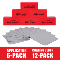 WEST HORSE suede microfiber cloth for premium wipe and final finish.