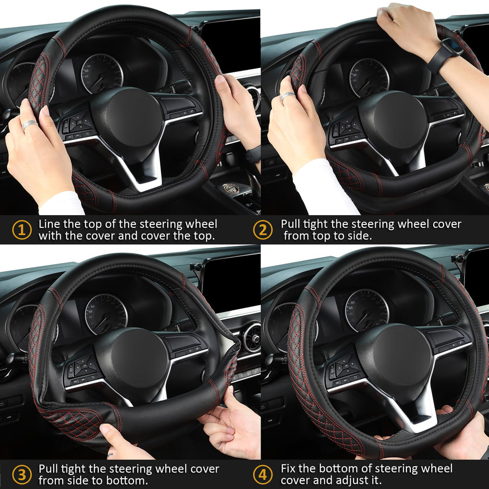 West Llama black-red stitching adds stylish, durable interior detail