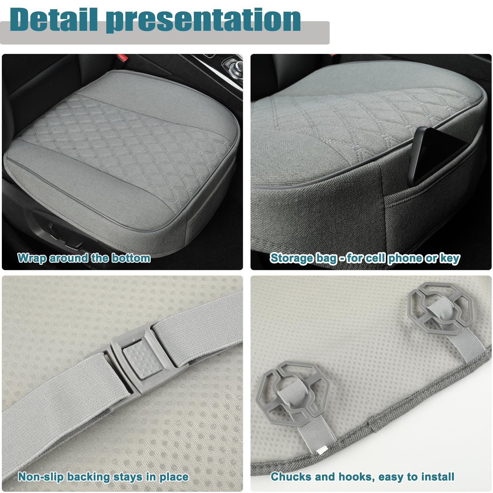 West Llama breathable eco linen front seat cover for comfortable rides