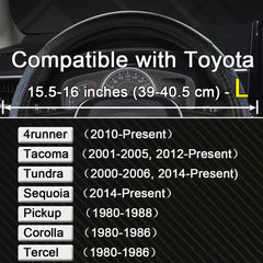 West Llama Toyota fit 15.5-16 inch steering wheel cover protects leather and improves control