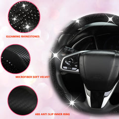 West Llama diamond bling cover right view offers glamorous rhinestones and secure feel.