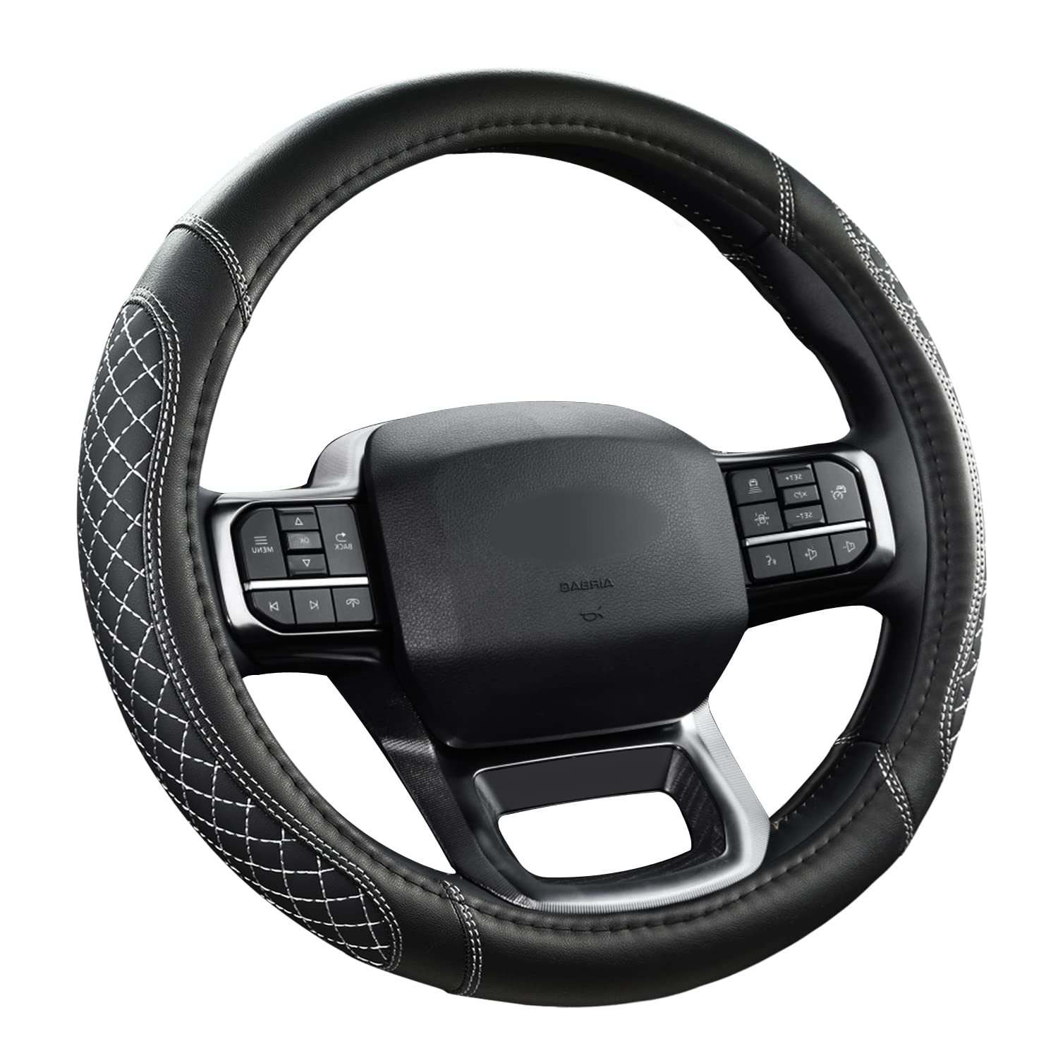 West Llama easy-install steering wheel cover fits without tools for quick upgrade.