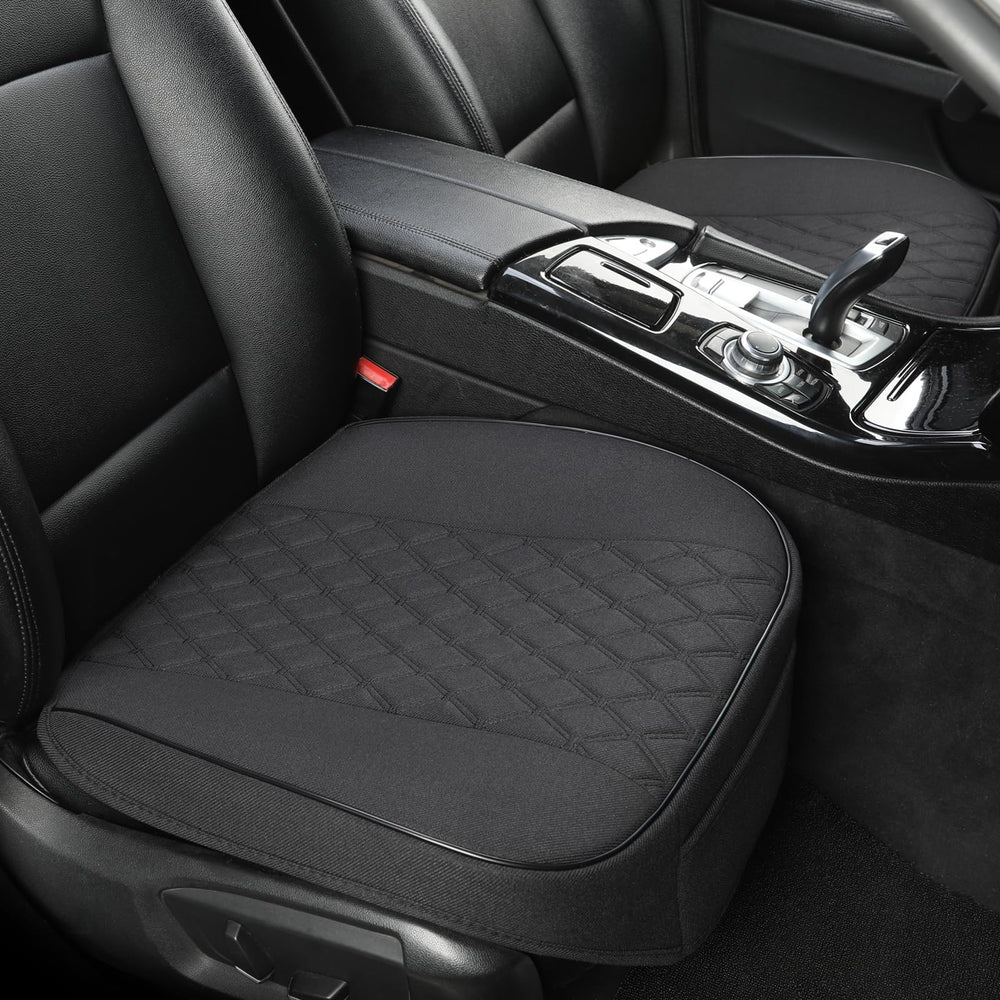 West Llama diamond-pattern black seat cover adds style and protection.