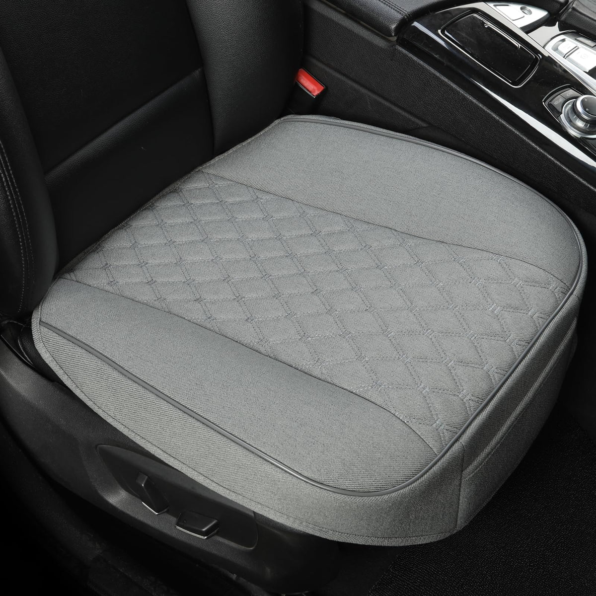 West Llama linen front seat cover with anti-slip bottom for stable driving