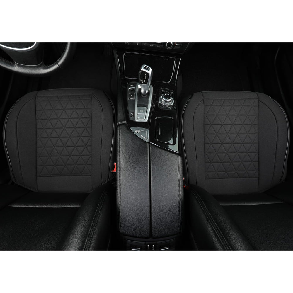 West Llama linen front seat cover triangular pattern adds interior style
