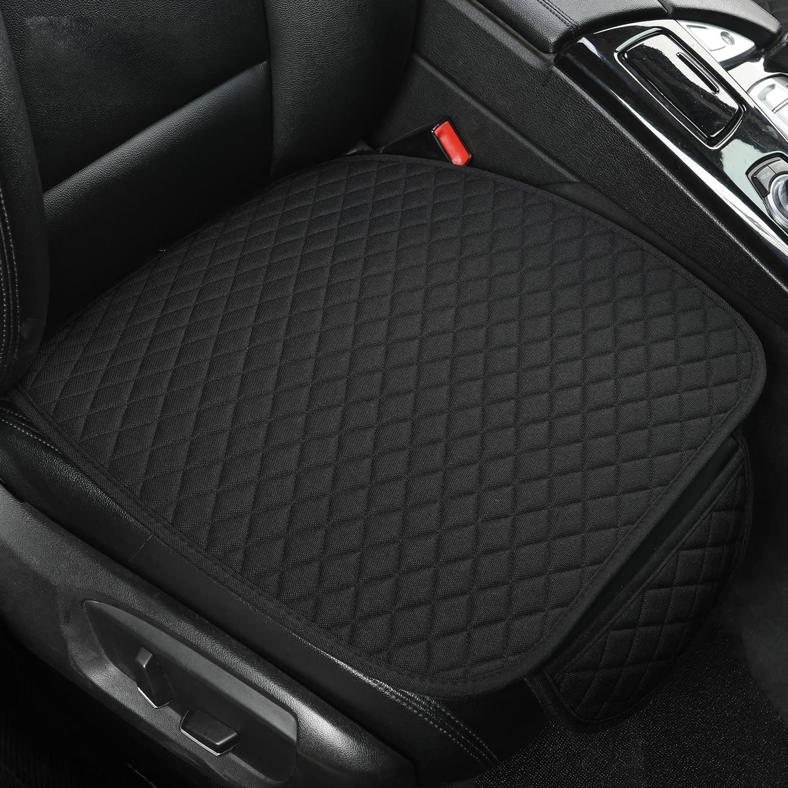 West Llama front driver seat pad in black linen for a refreshed interior