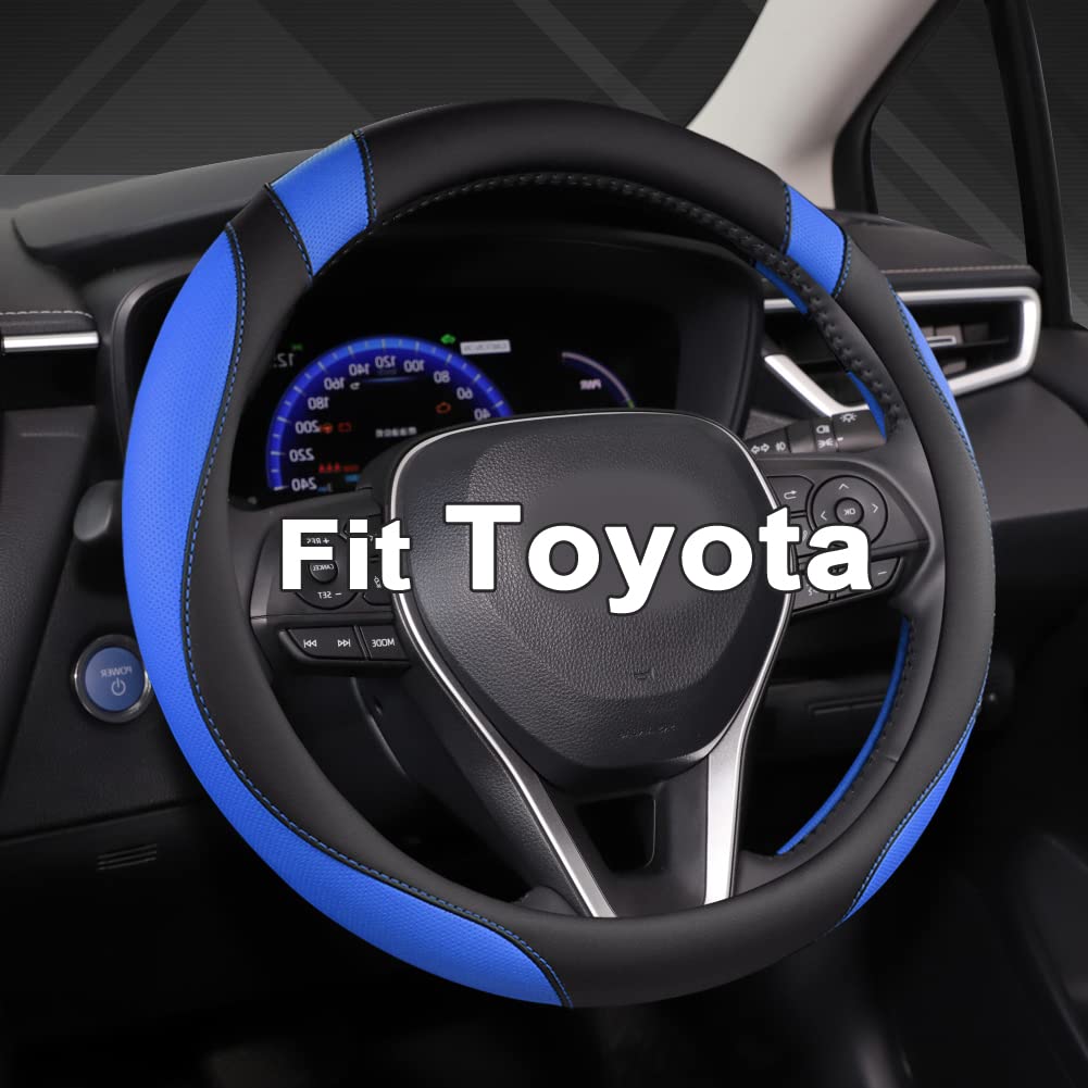 West Llama steering cover shows a custom-fit 14-15 inch wheel for snug grip.