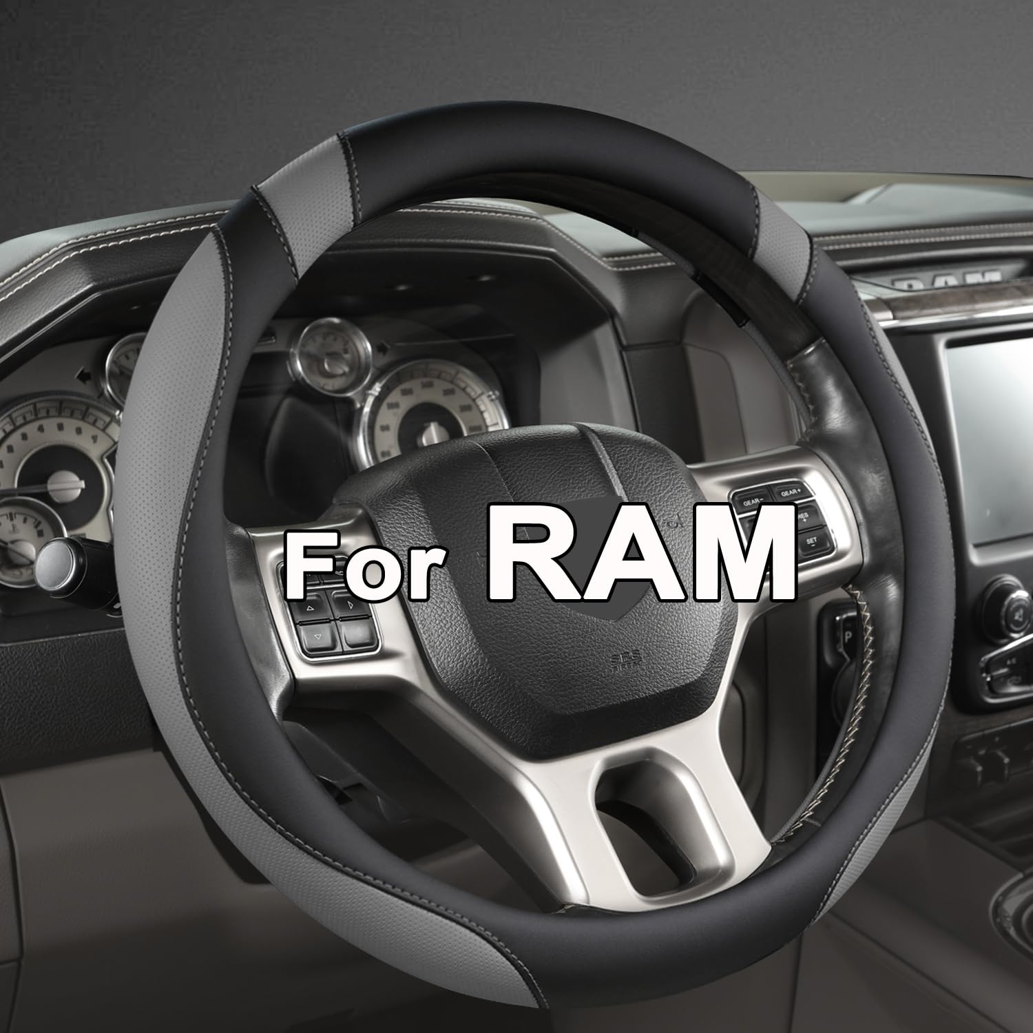 West Llama steering cover for Dodge RAM 15-16 inch wheels improves grip and control