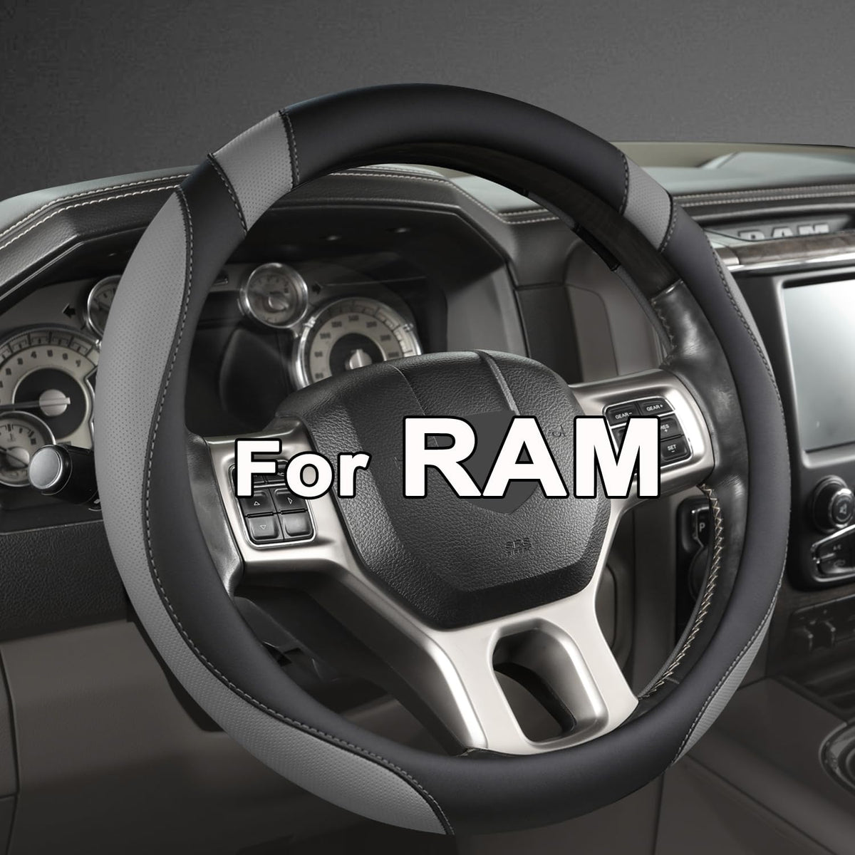 West Llama steering cover for Dodge RAM 15-16 inch wheels improves grip and control