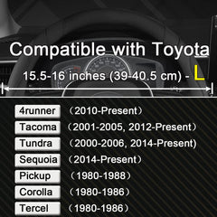 West Llama steering wheel cover for 4Runner improves grip and interior look