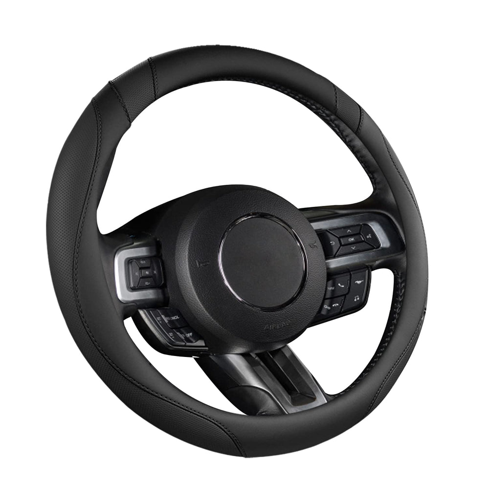 West Llama steering wheel cover inner rubber; non-slip design for safer driving feel.