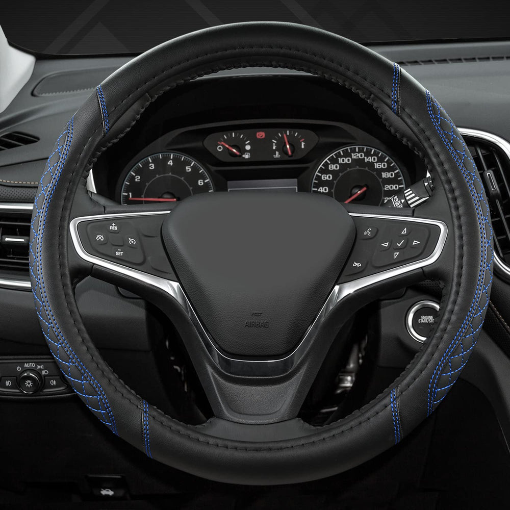 West Llama black-blue diamond cover on Tahoe 15-inch wheel, protective and stylish.