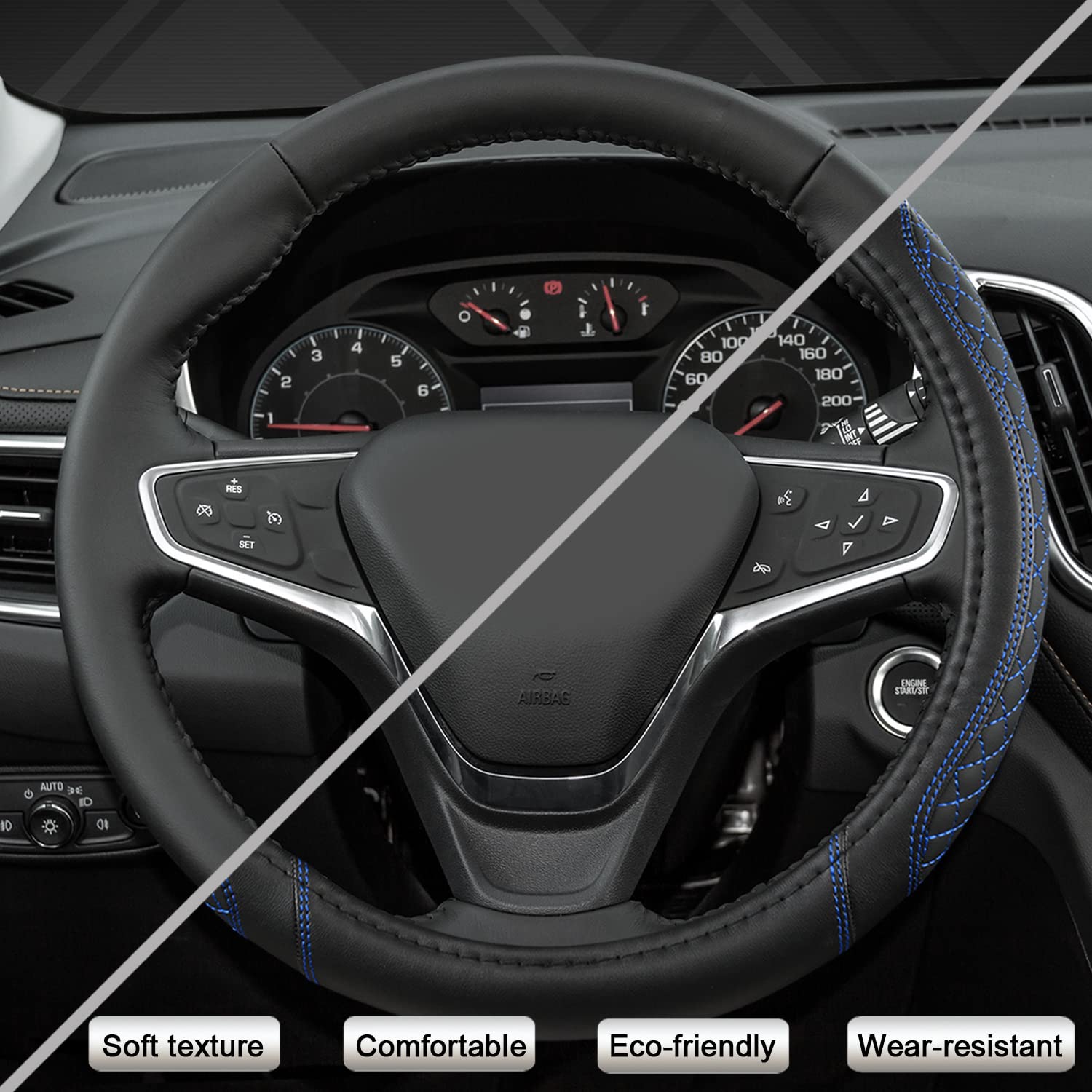 West Llama 15-inch Trailblazer wheel cover with quilted texture for durability.