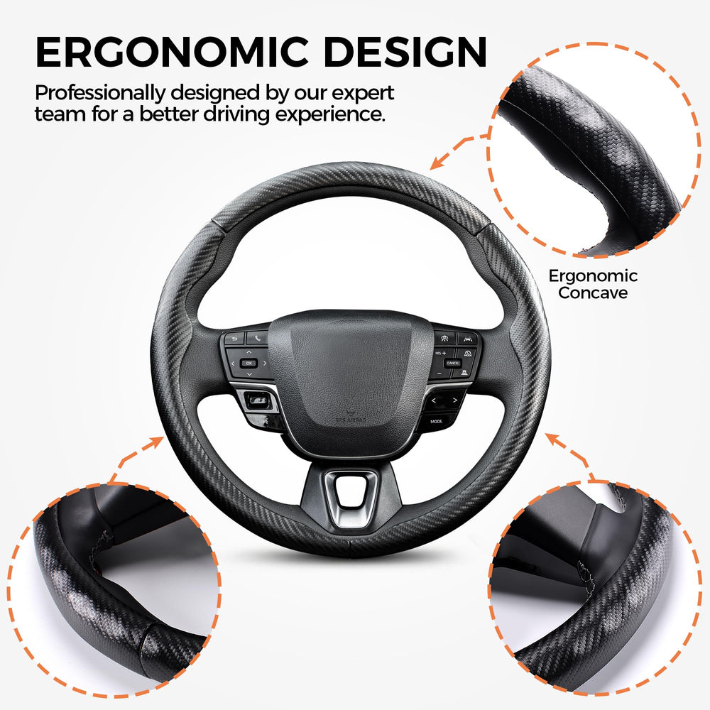 West Llama 3pc steering wheel cover easy 15-second installation.