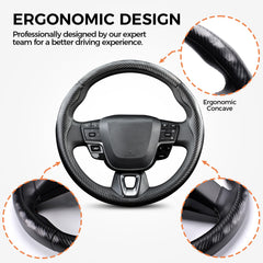 West Llama 3pc steering wheel cover easy 15-second installation.