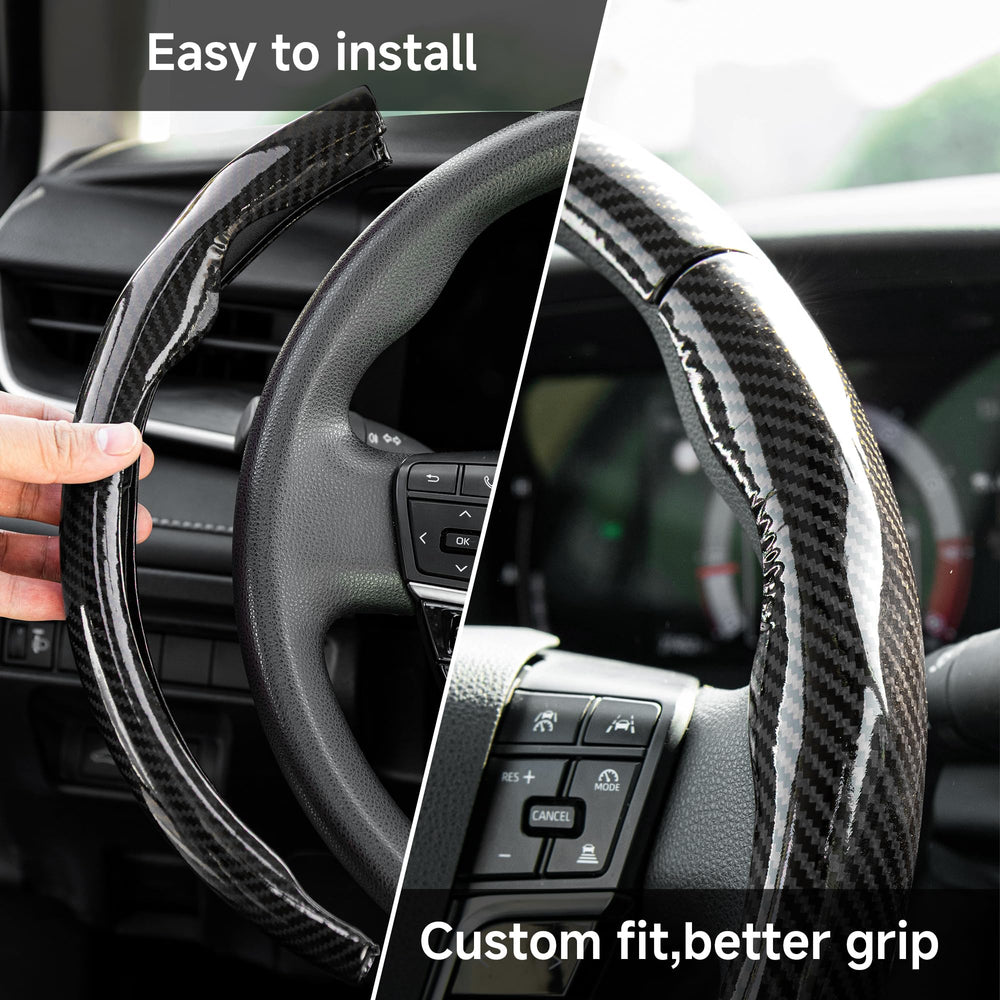 West Llama 3pc steering wheel cover ergonomic design for comfortable grip.