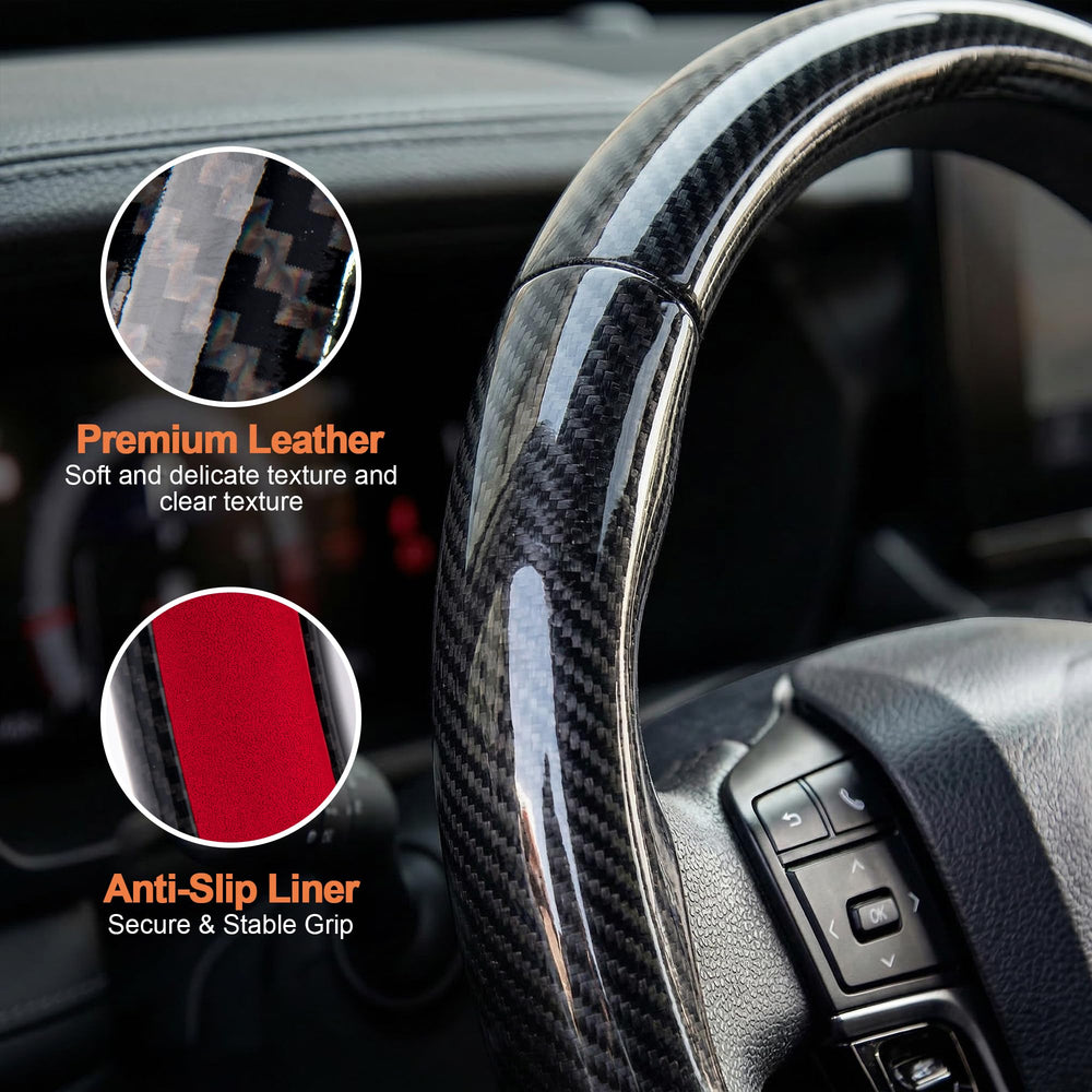 West Llama 3pc steering wheel cover larger coverage area protects more of wheel.
