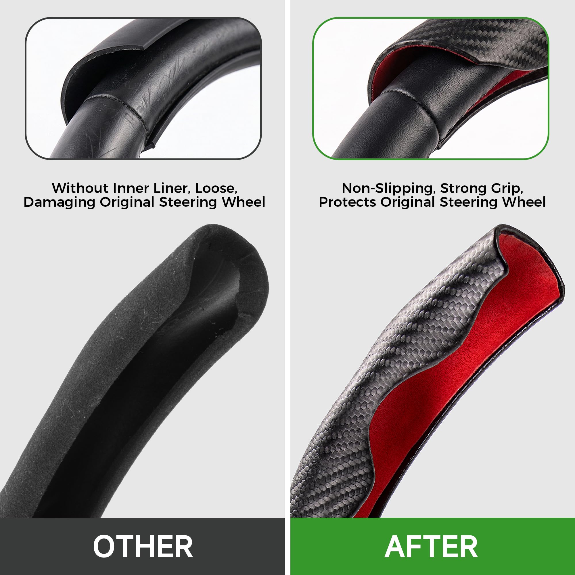 West Llama 3pc cover maintains grip while driving during long trips.