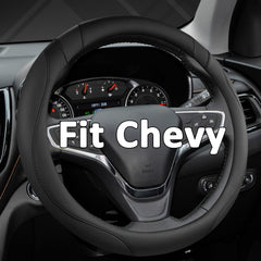 West Llama Chevy steering wheel cover, 14.5–15 inches, enhances grip and control.