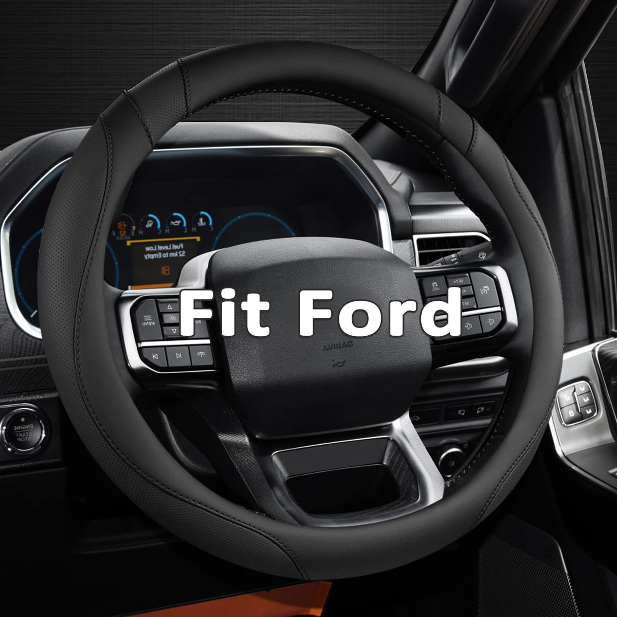 West Llama steering wheel cover for Ford F-150 with premium grip