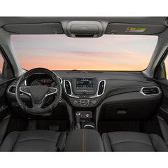 West Llama diamond-quilted steering wheel cover on Chevy Traverse provides premium texture.
