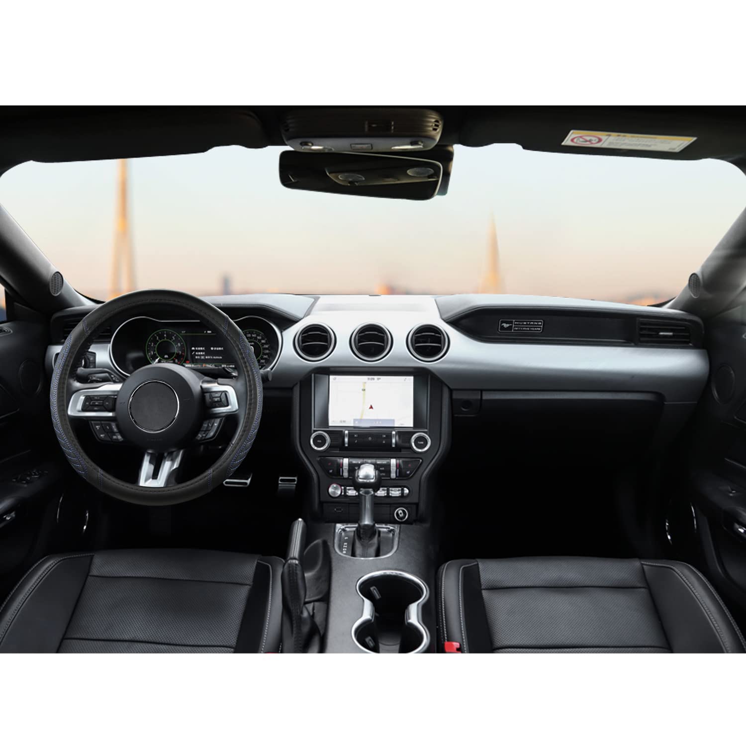 West Llama steering wheel cover installed on Ford Escape demonstration.