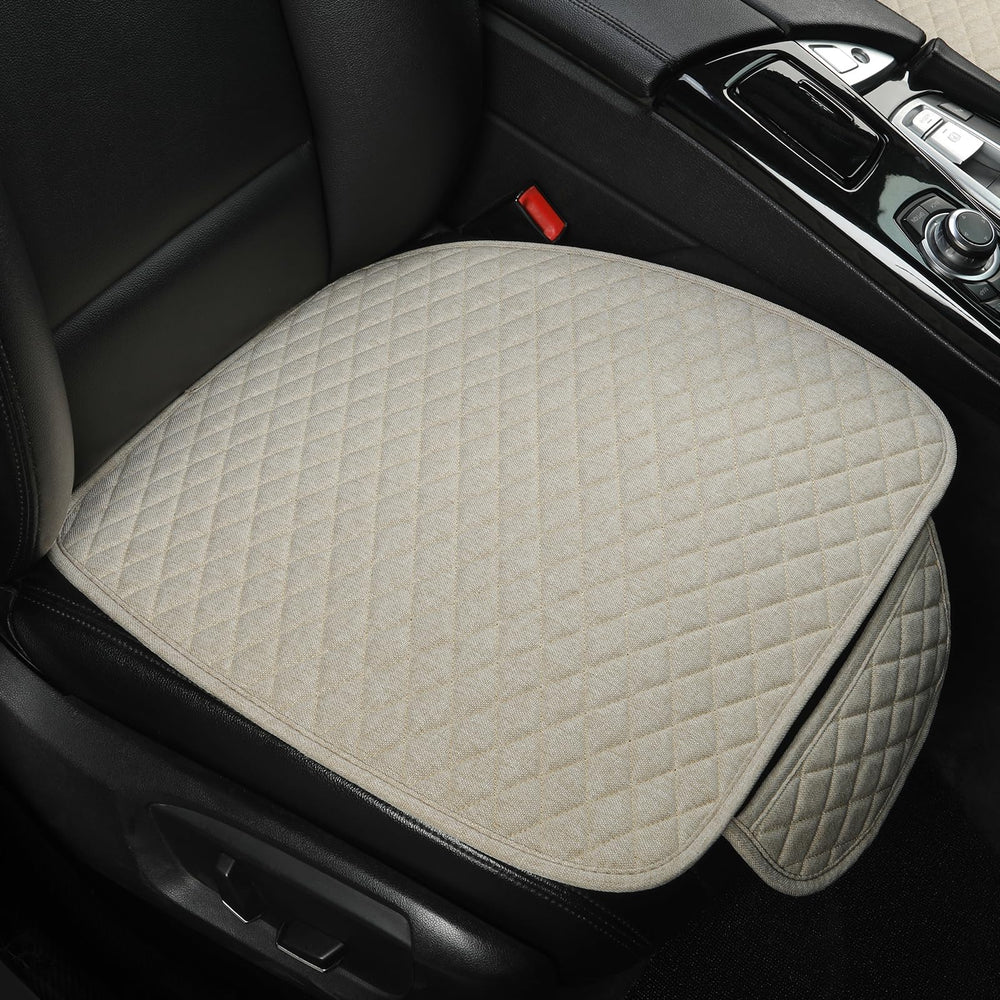 West Llama linen front seat cover beige for refined interior protection