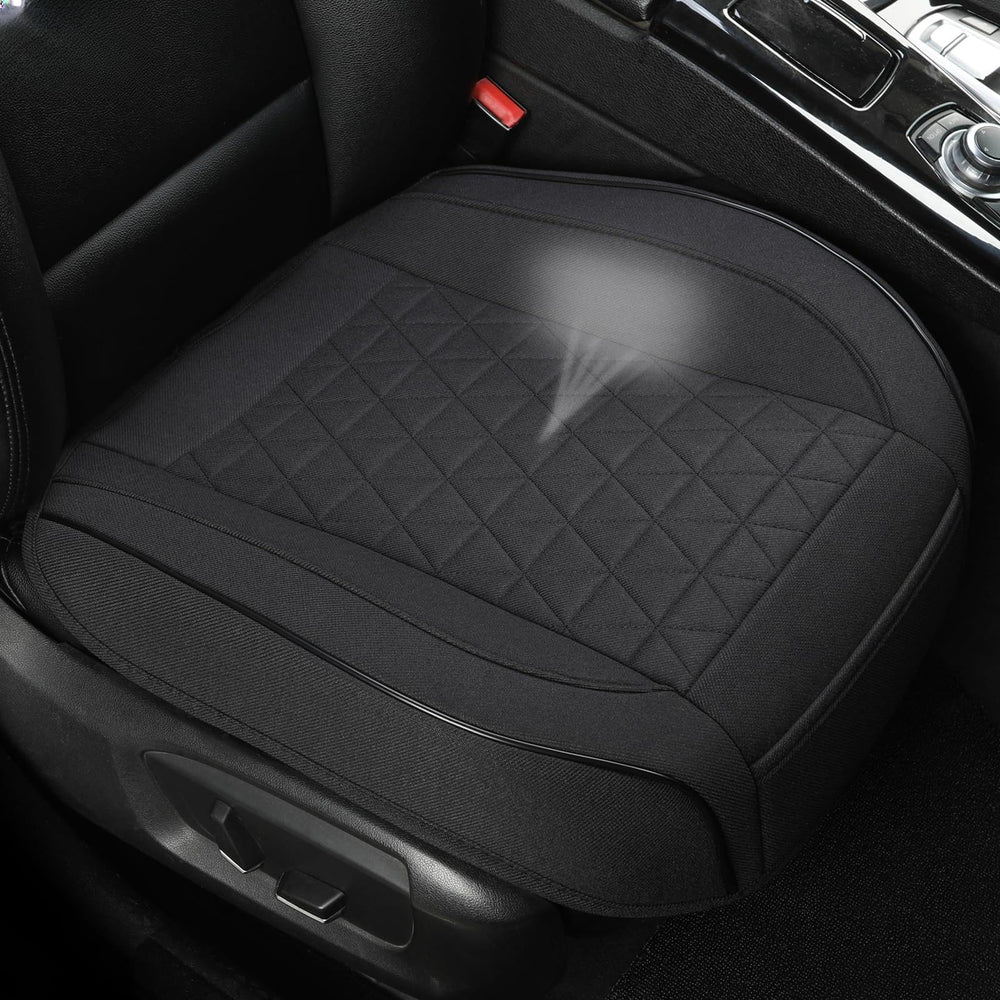 West Llama linen front seat cover showing universal fit for many cars and comfort