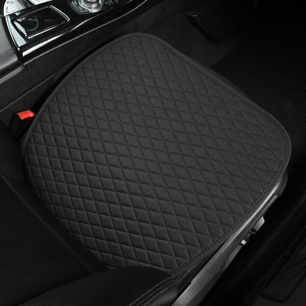 West Llama black linen seat covers blend with most interiors.