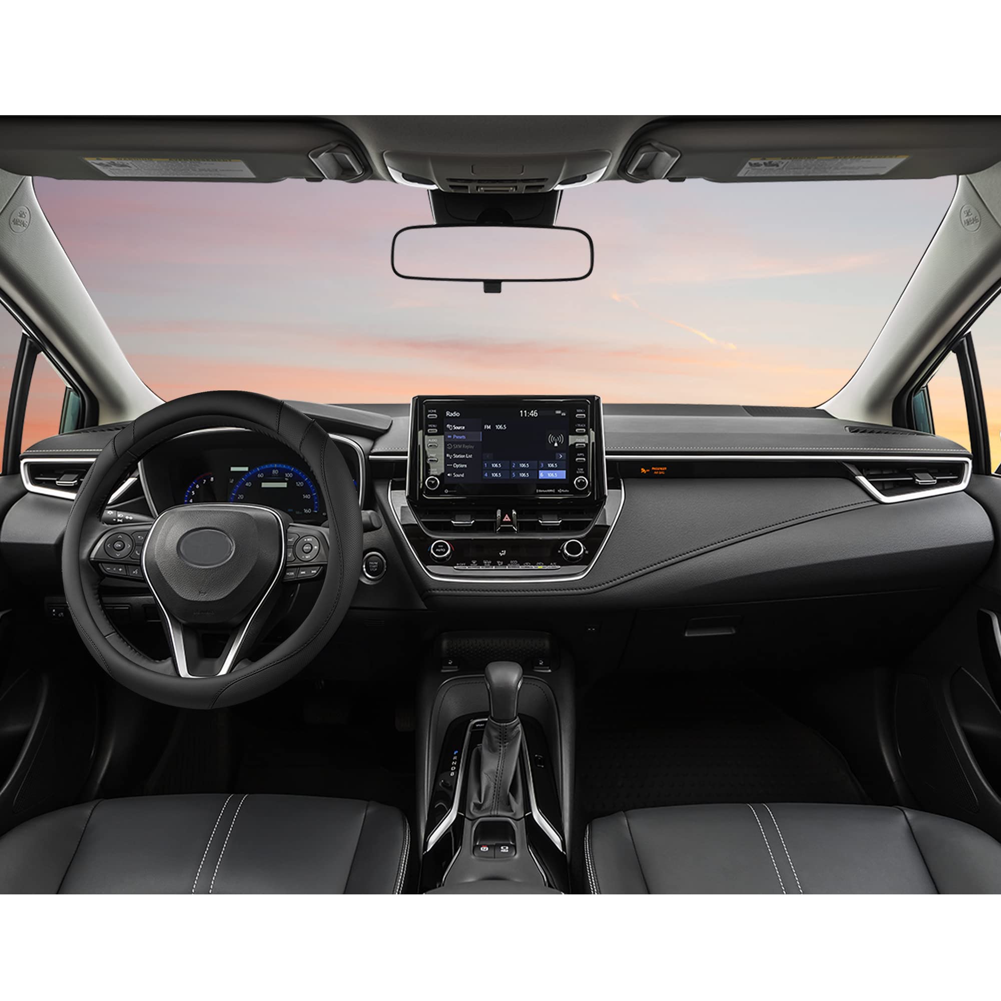 West Llama microfiber leather cover closeup for premium feel