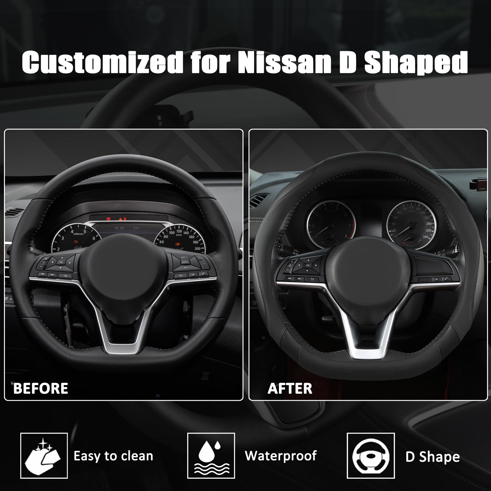 West Llama microfiber leather steering cover offers soft touch and durability