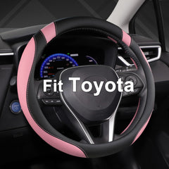 West Llama steering wheel cover close-up showing soft microfiber texture for comfort.